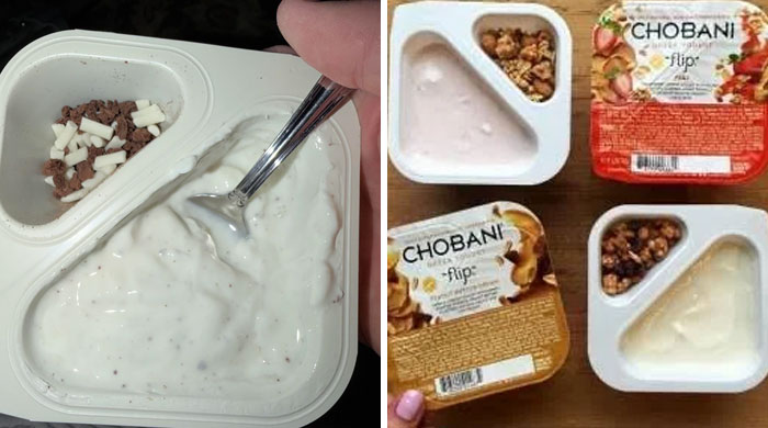 Chobani Flip Now vs. Then