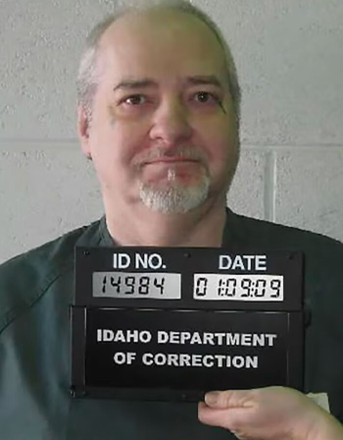 An Idaho Department of Correction mugshot of a man linked to cases of survived lethal injection.