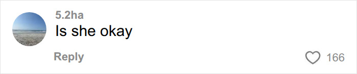 A online comment questioning if Selena Gomez is okay after a viral clip.
