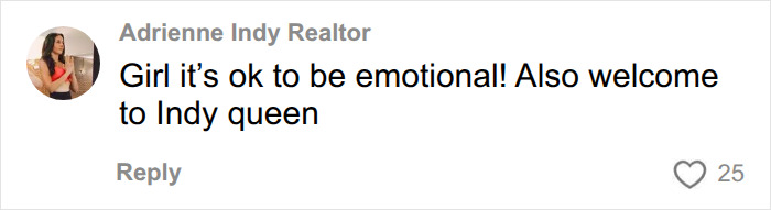 A supportive social media comment about Simone Biles moving from her Texas home.