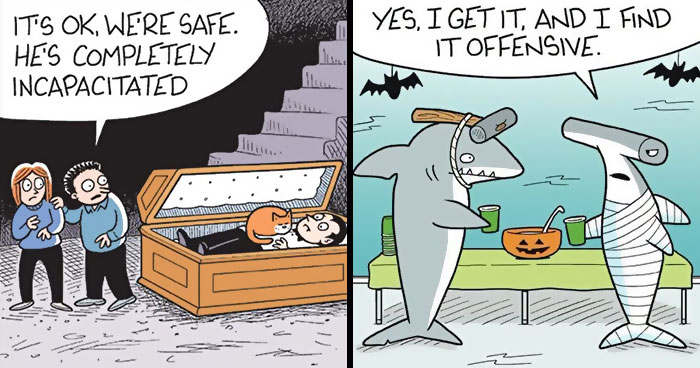 42 New Hilarious Halloween Comics By Mark Parisi That Give Spooky Season A Funny Twist