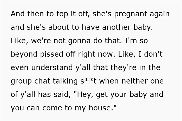 Pregnant Sister Furious That Woman Won't Take Her And Her 6 Kids In Pregnant Sister Furious That Woman Won't Take Her And Her 6 Kids In