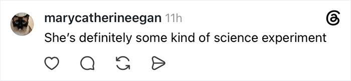 User post calling Susan Dell a science experiment amidst an online conspiracy theory.