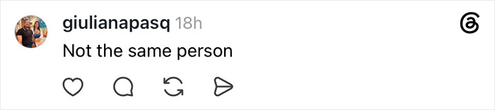 Social media comment stating Not the same person regarding Susan Dell conspiracy theory.