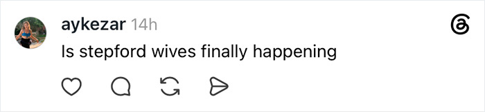Social media comment asking if Stepford wives is happening about the Susan Dell White House appearance.