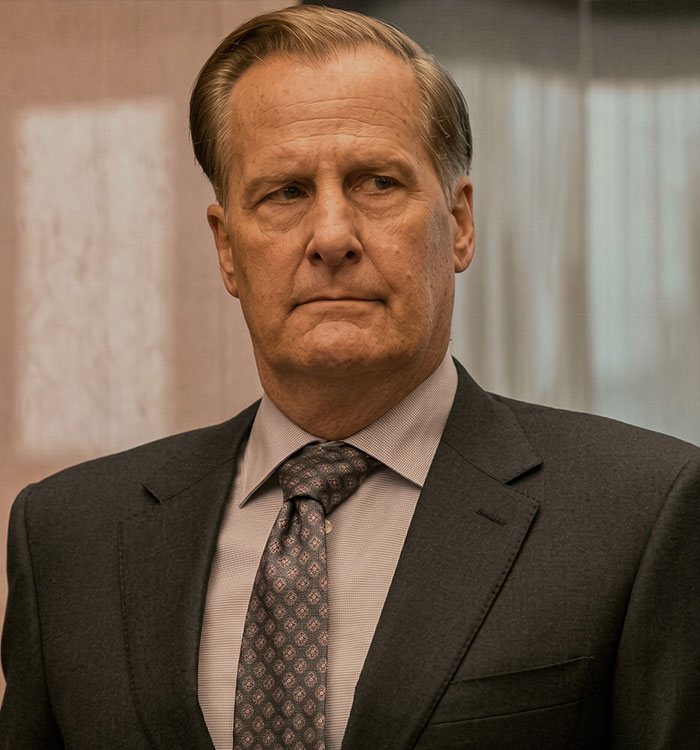 Jeff Daniels starring in a scene from a popular Netflix miniseries.