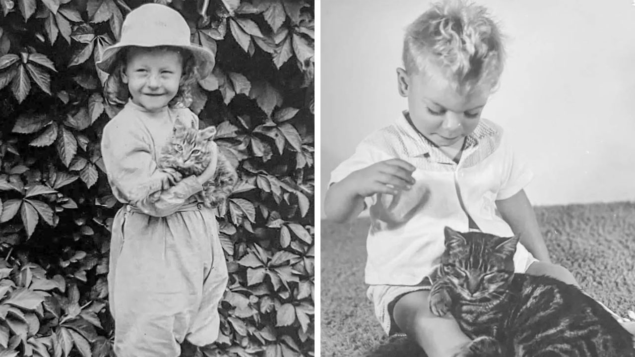 This Page Shared 39 New Adorable Vintage Photos Of Children With Their Cats
