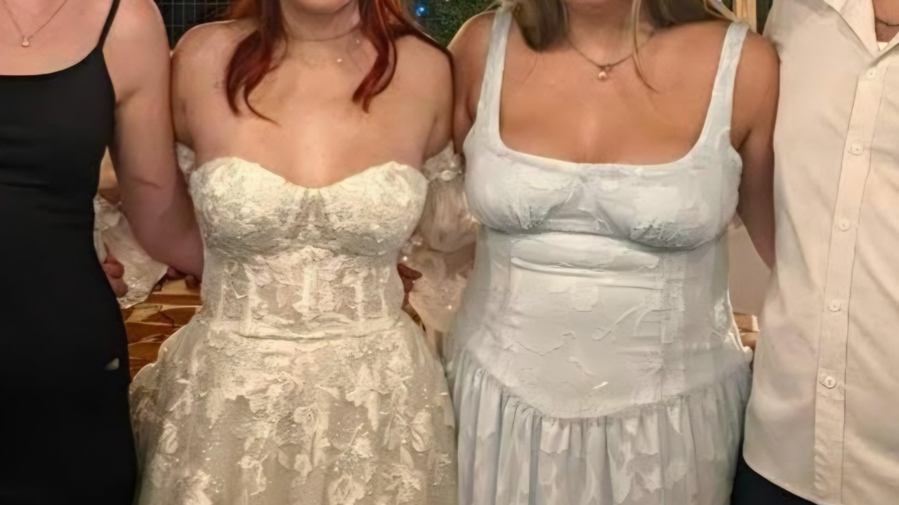 Guest Gets Roasted In Real Life And Online For Wearing A Dress That’s Even Whiter Than The Bride’s Gown