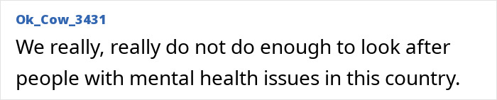 Comment expressing concern about lack of support for people with mental health issues in tiger enclosure case Comment expressing concern about lack of support for people with mental health issues in tiger enclosure case
