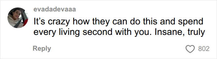 A social media comment about a woman who dated a man and spent every second together A social media comment about a woman who dated a man and spent every second together