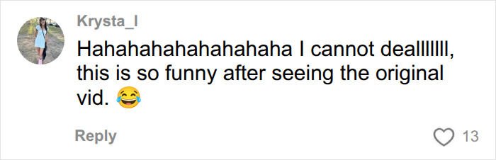 Krysta_I reacts with laughter to a video about a man who stands woman up on first date.