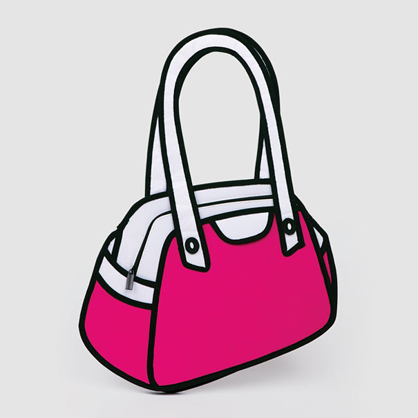 Jump From Paper: 2D Cartoon-like Handbags 