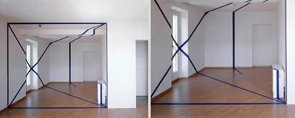 Anamorphic Illusions by Felice Varini