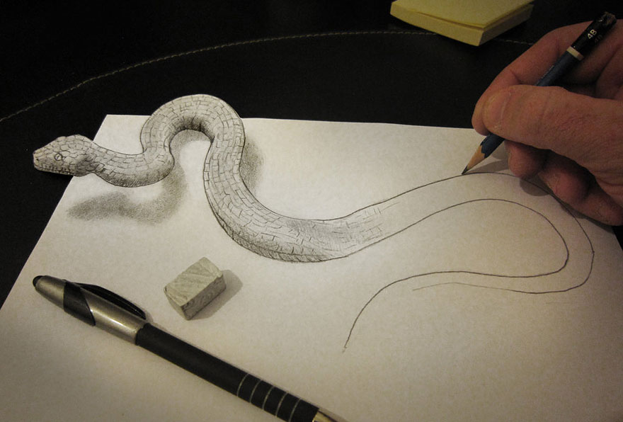3D Pencil Drawings by Alessandro Diddi