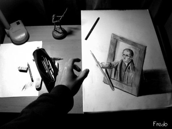 Amazing 3D Pencil Drawings by 17 Year Old Fredo