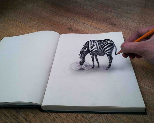 3D Pencil Drawings by Ramon Bruin