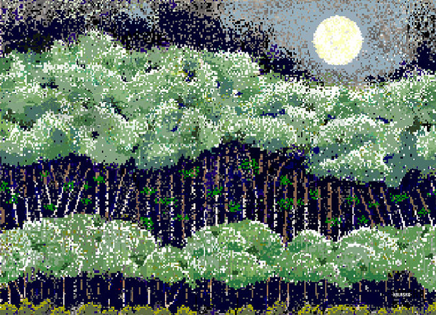 97-Year-Old Legally Blind WW2 Veteran Creates Incredible Pixel Art With MS Paint