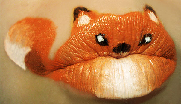 Animal Lipstick Art by Paige Thompson