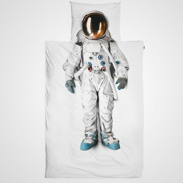Realistic Astronaut Duvet Cover