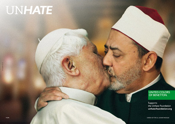 'Unhate' Ad Campaign by Benetton Shows World Leaders Kissing