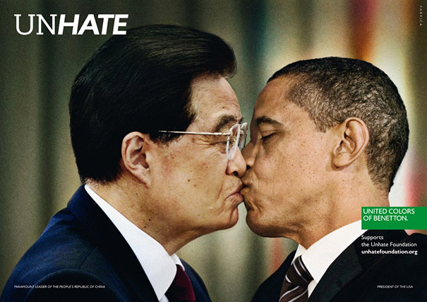 ‘Unhate’ Ad Campaign by Benetton Shows World Leaders Kissing