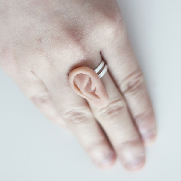 Miniature Body Part Jewelry by Percy Lau
