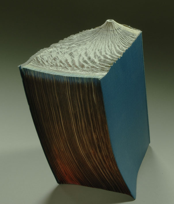 New Carved Book Landscapes by Guy Laramee