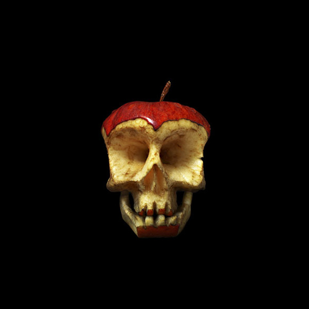 Carved Fruit and Veggie Skulls by Dimitri Tsykalov