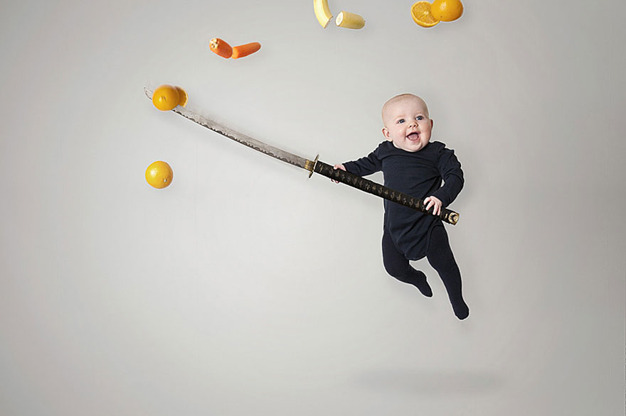 Creative Dad Photoshops His Baby Daughter Into Crazy Situations