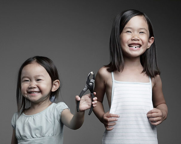 Creative Dad Takes Crazy Photos Of Daughters
