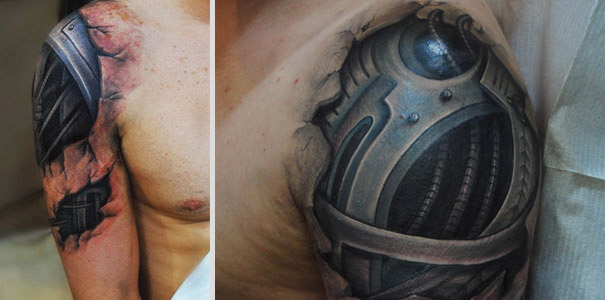 Creepily Realistic Tattoos by Yomico Moreno