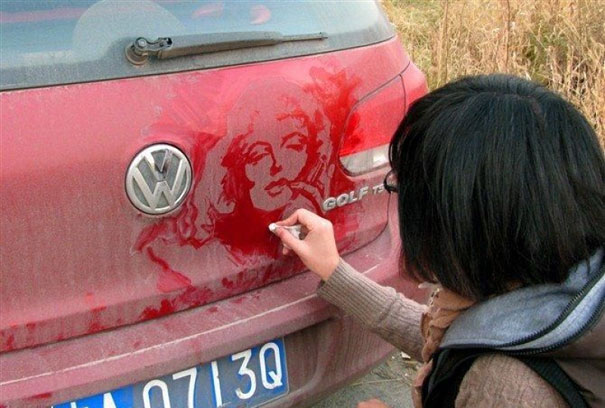 Dirty Car Art by Tamara Navarro