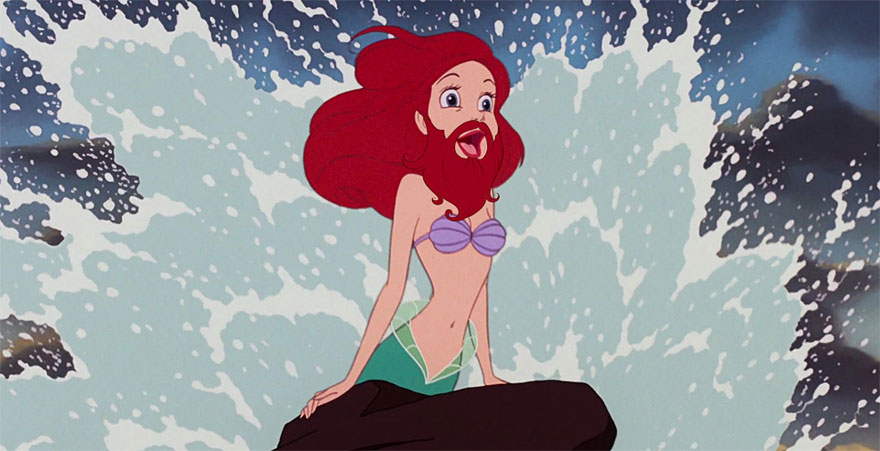 Disney Princesses With Beards By Adam Ellis