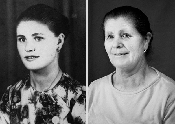 Before and After Portraits Reveal the Effects of Time and Aging