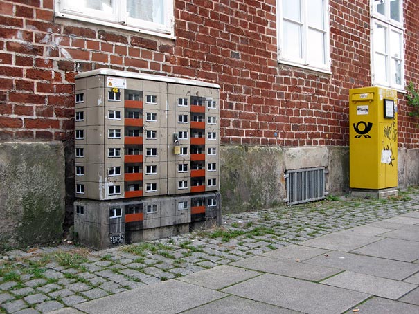 Miniature Buildings: Street Art by EVOL