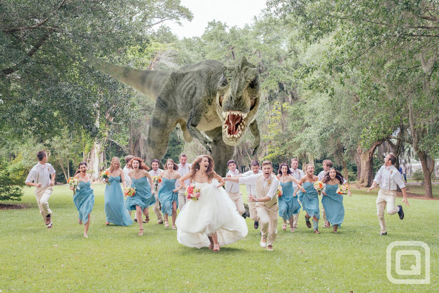 Newest Trend: Crazy Wedding Party Attack Pictures