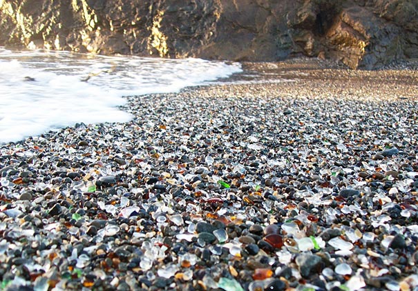 Unique Glass Beach in California