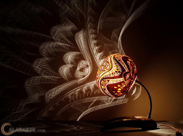 Exotic Gourd Lamps by Calabarte 