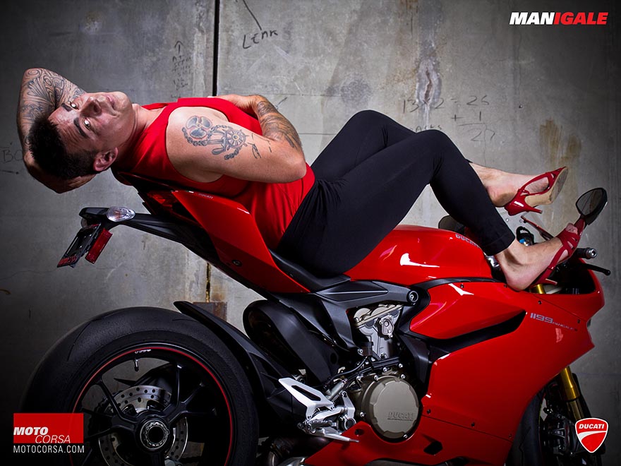 Hot Mess: Men Pose As Sizzling Motorcycle Models (18 pics)