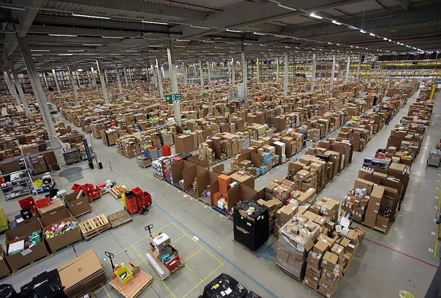 An inside look at an  warehouse