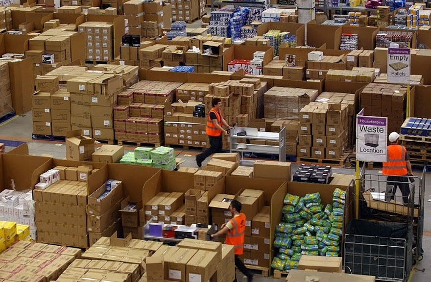 An Inside Look at 'Chaotic' Amazon Warehouses