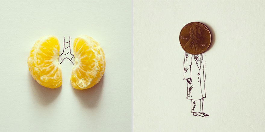 Everyday Objects Turned Into Imaginative Illustrations by Javier Pérez