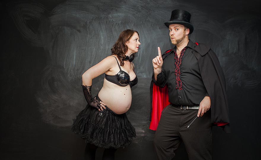 The Magic Show: Creative Couple Shows How To Make A Baby Out Of Thin Air