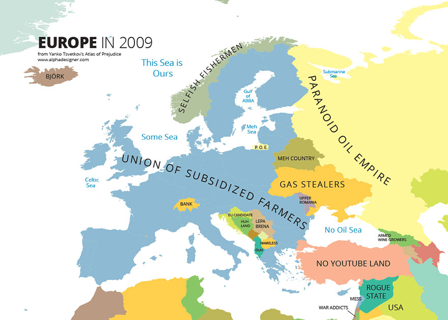 31 Maps Mocking National Stereotypes Around The World Bored Panda