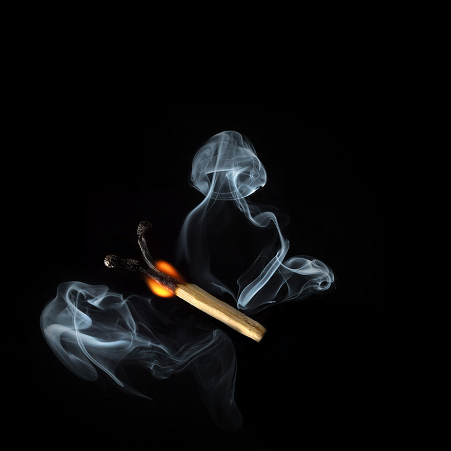 Burnt Matchstick Art by Stanislav Aristov