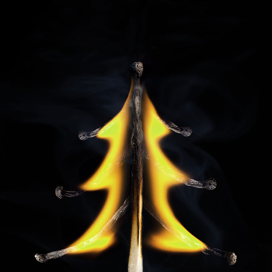 Burnt Matchstick Art by Stanislav Aristov