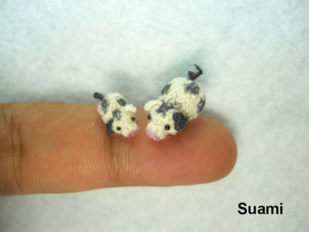 Cute Miniature Crocheted Animals by Su Ami