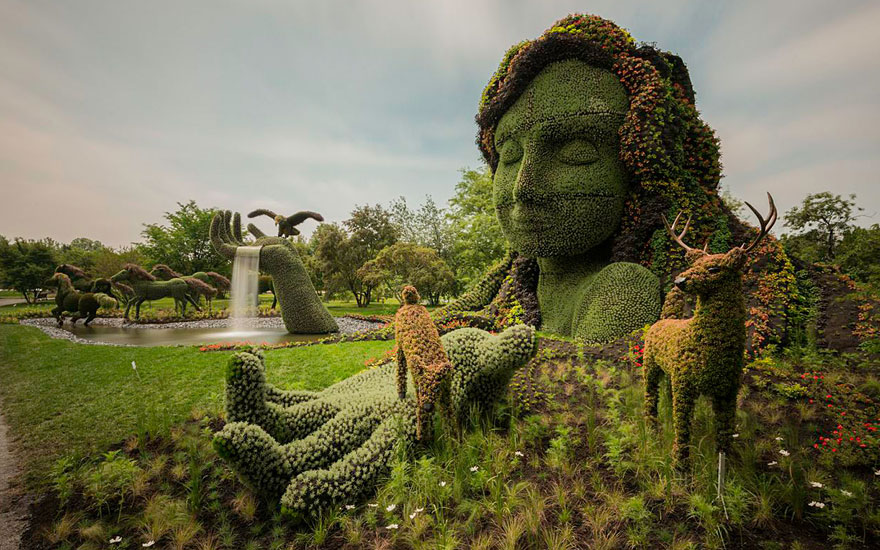Amazing Plant Sculptures at the Montreal Mosaiculture Exhibition 2013