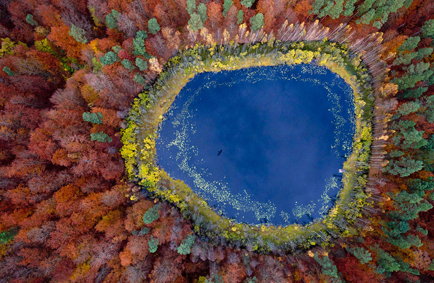 Stunning Aerial Photos of Poland's Lakes Throughout The Seasons