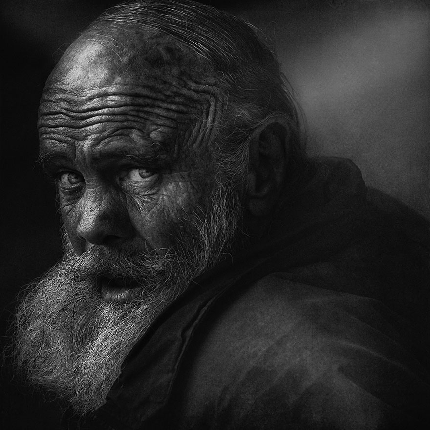 Haunting Black and White Portraits of Homeless People by Lee Jeffries